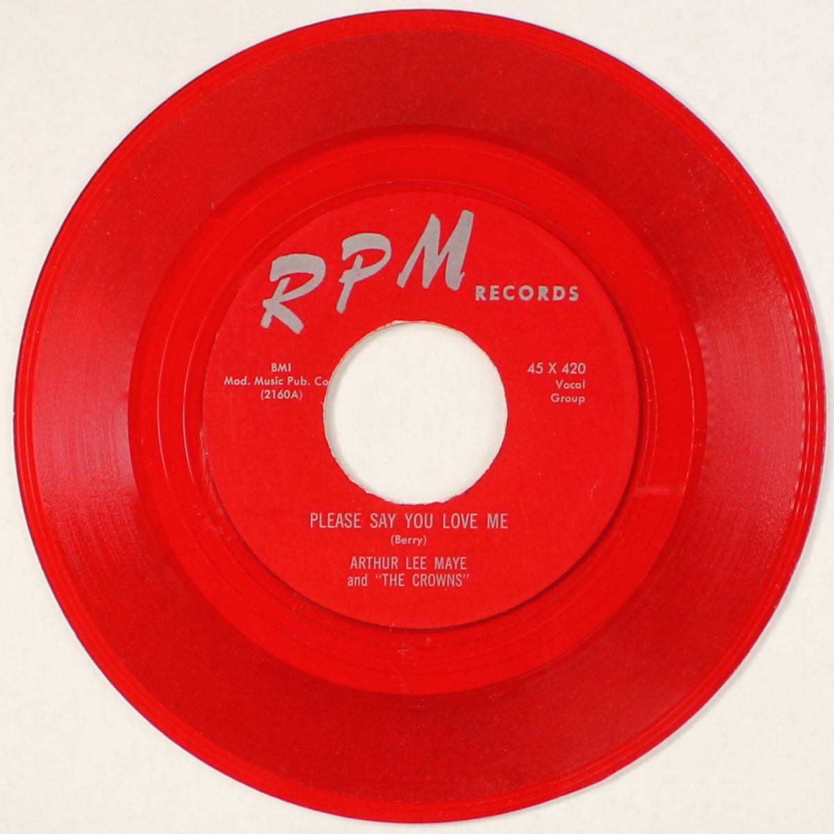please say you love me / cool lovin' by ARTHUR LEE MAYE & CROWNS