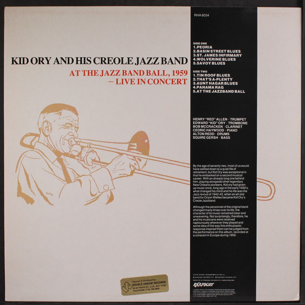 at the jazz band ball 1959-live in concert by KID ORY