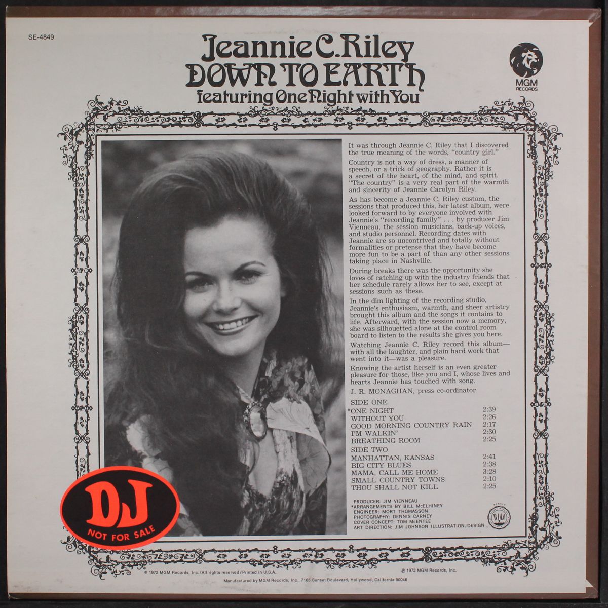 down to earth by JEANNIE C. RILEY