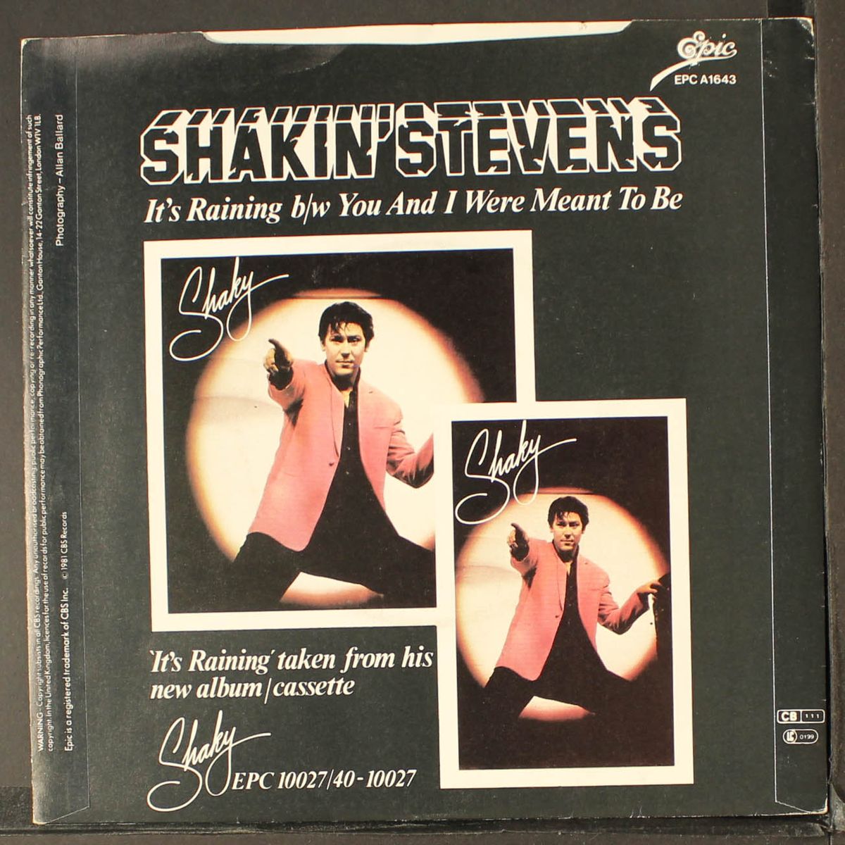 it's raining / you and i were meant to be by SHAKIN' STEVENS