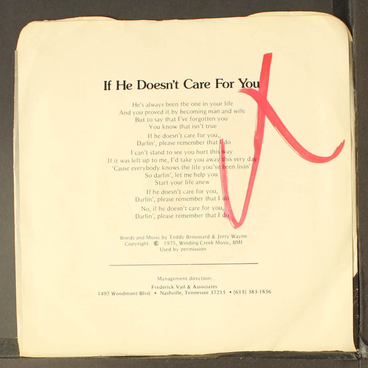if he doesn't care for you / i'm just a cajun by JERRY WAYNE
