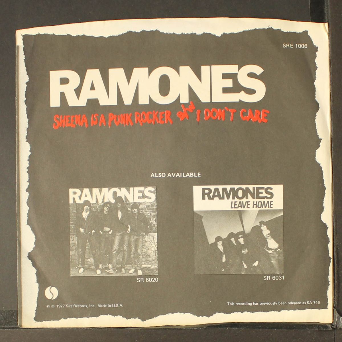 sheena is a punk rocker / mono by RAMONES