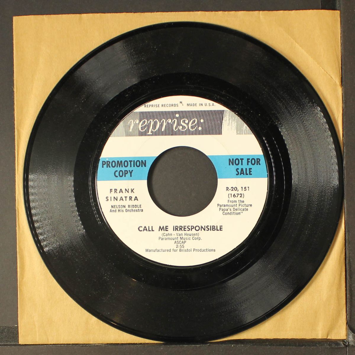 come blow your horn / call me irresponsible by FRANK SINATRA
