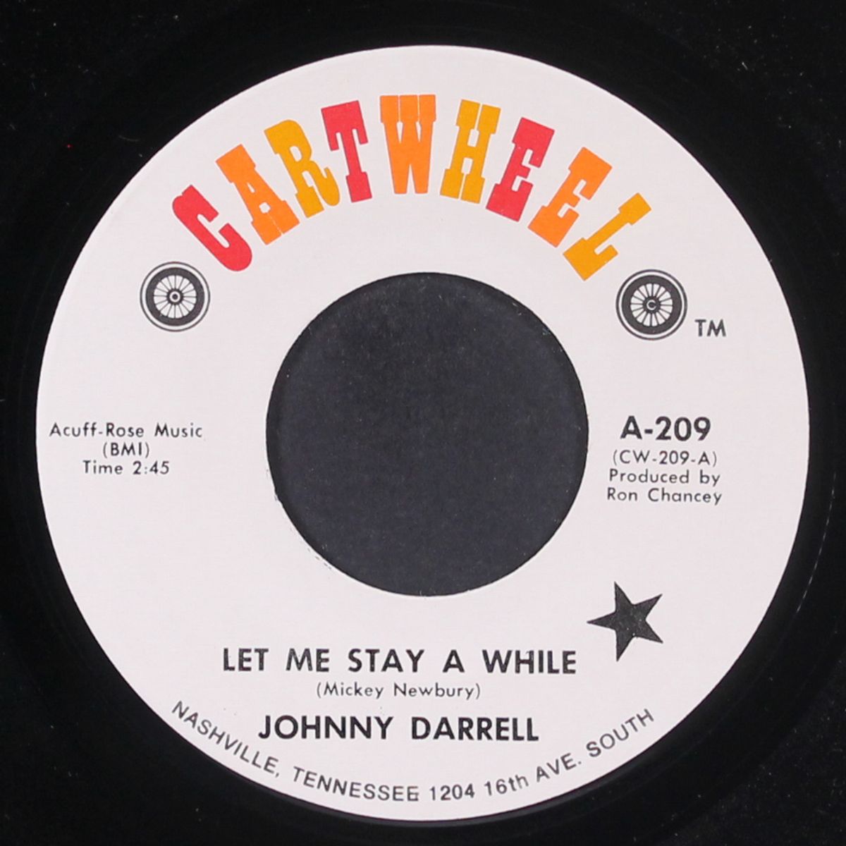 mr. tambourine man / let me stay a while by JOHNNY DARRELL