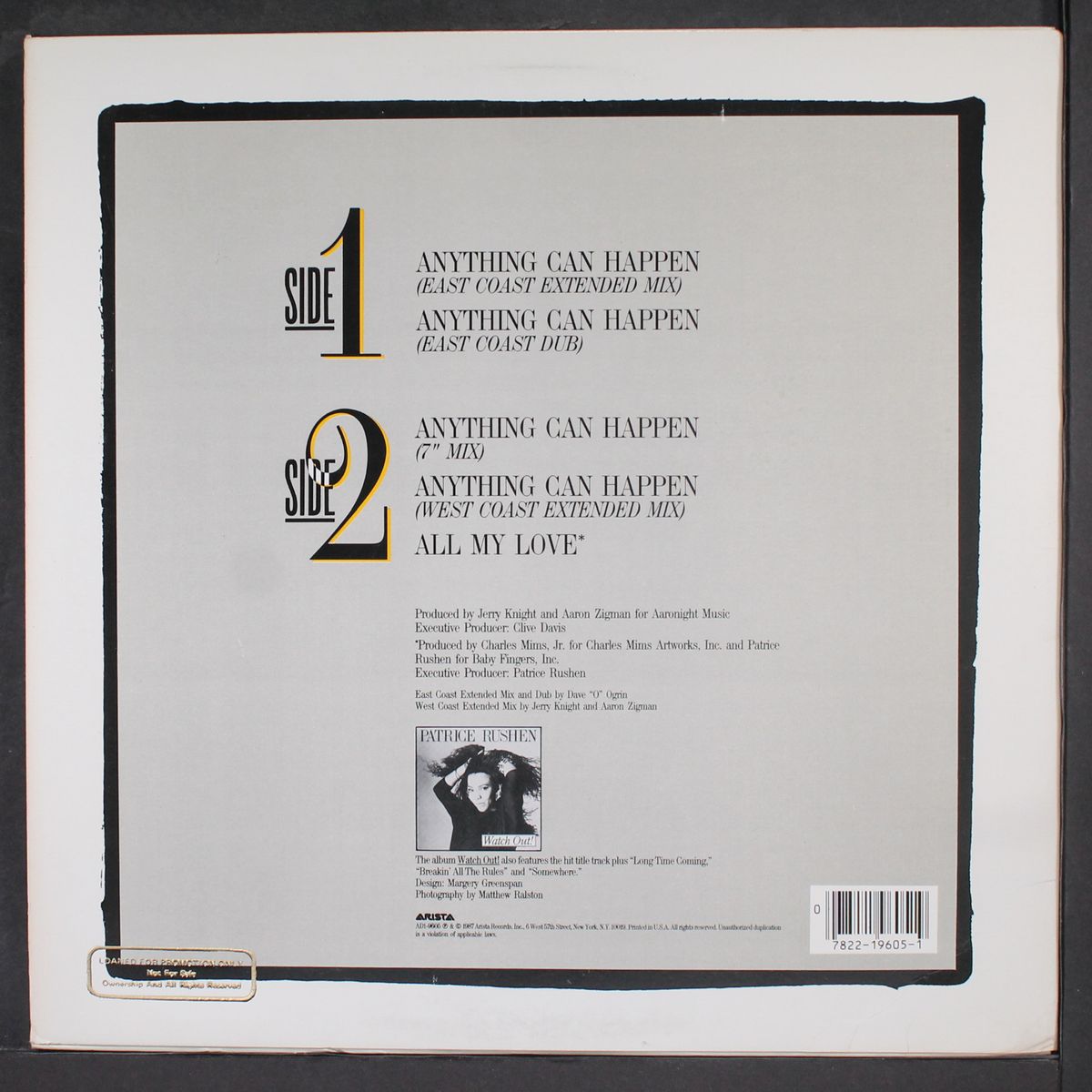 anything can happen by PATRICE RUSHEN