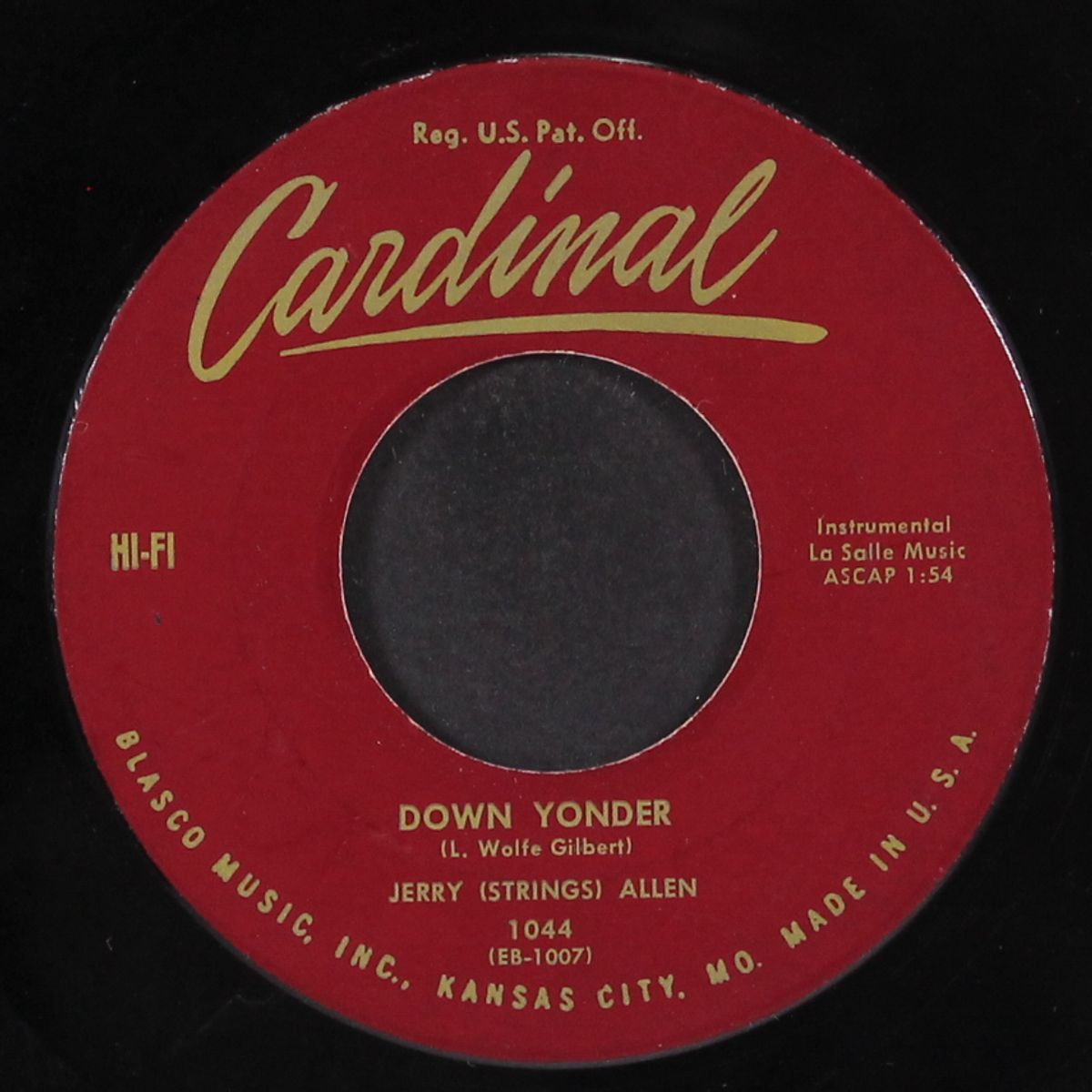 dixie boogie / down yonder by JERRY (STRINGS) ALLEN