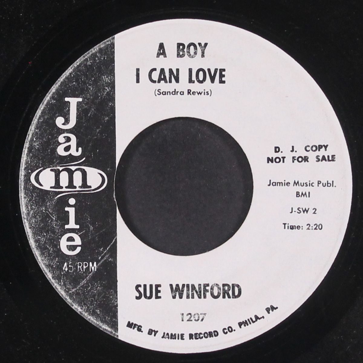 love by the jukebox light / a boy i can love by SUE WINFORD