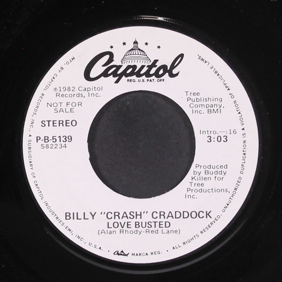 love busted / same by BILLY "CRASH" CRADDOCK