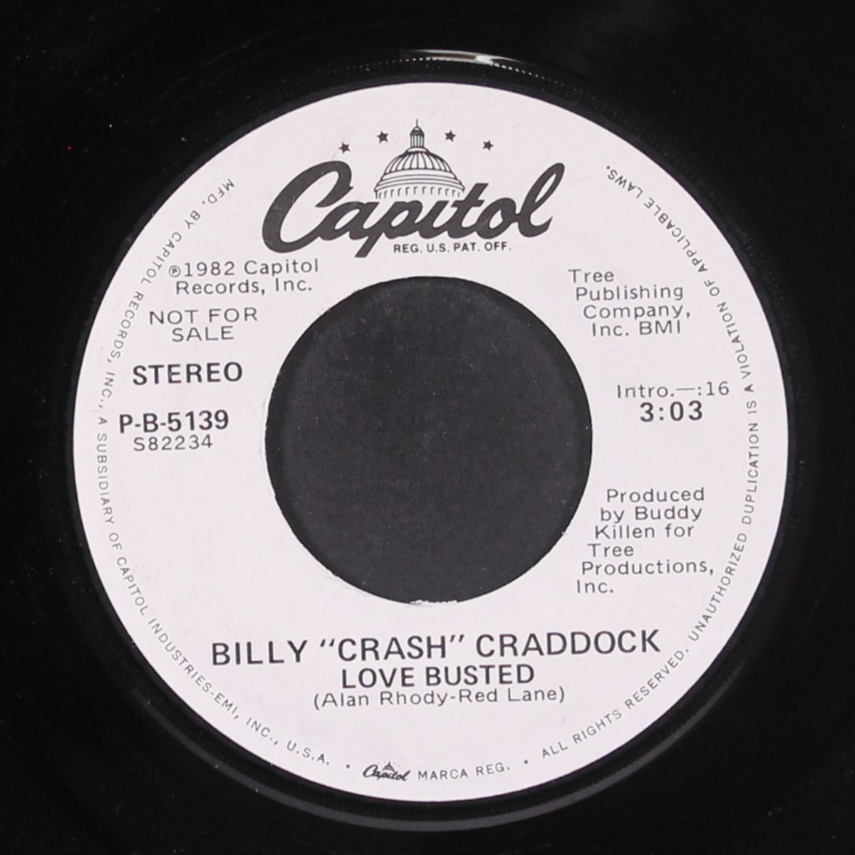 love busted / same by BILLY "CRASH" CRADDOCK