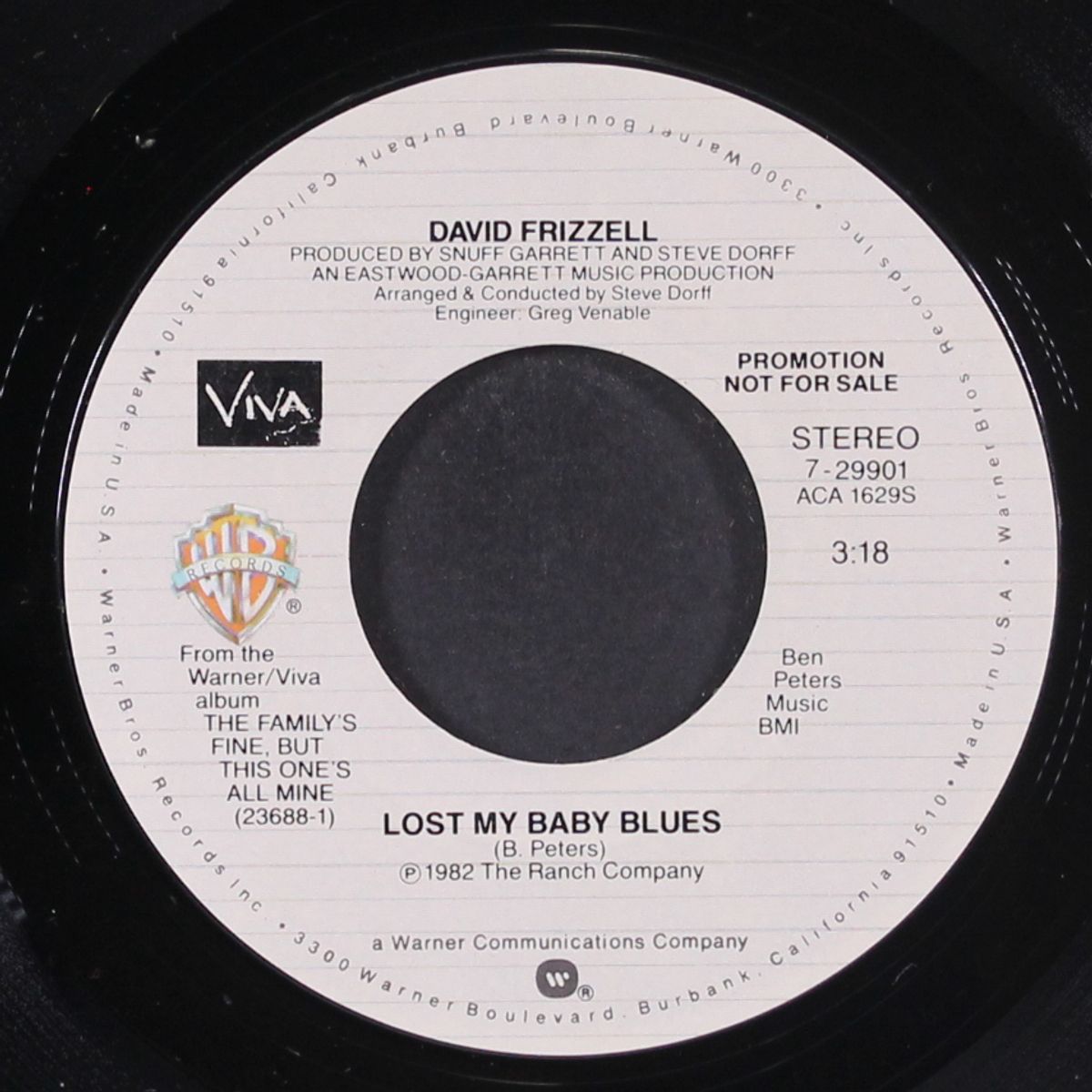 lost my baby blues / mono by DAVID FRIZZELL