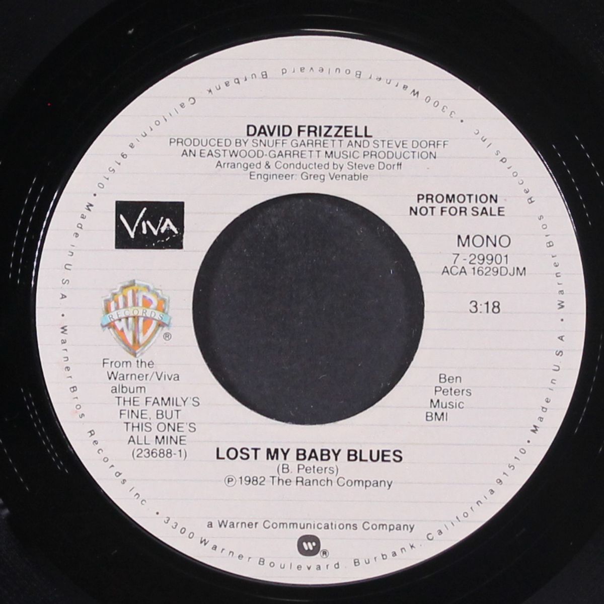 lost my baby blues / mono by DAVID FRIZZELL