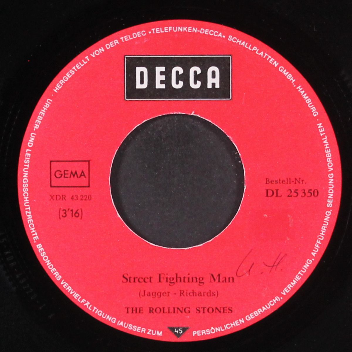street fighting man / no expectations by ROLLING STONES