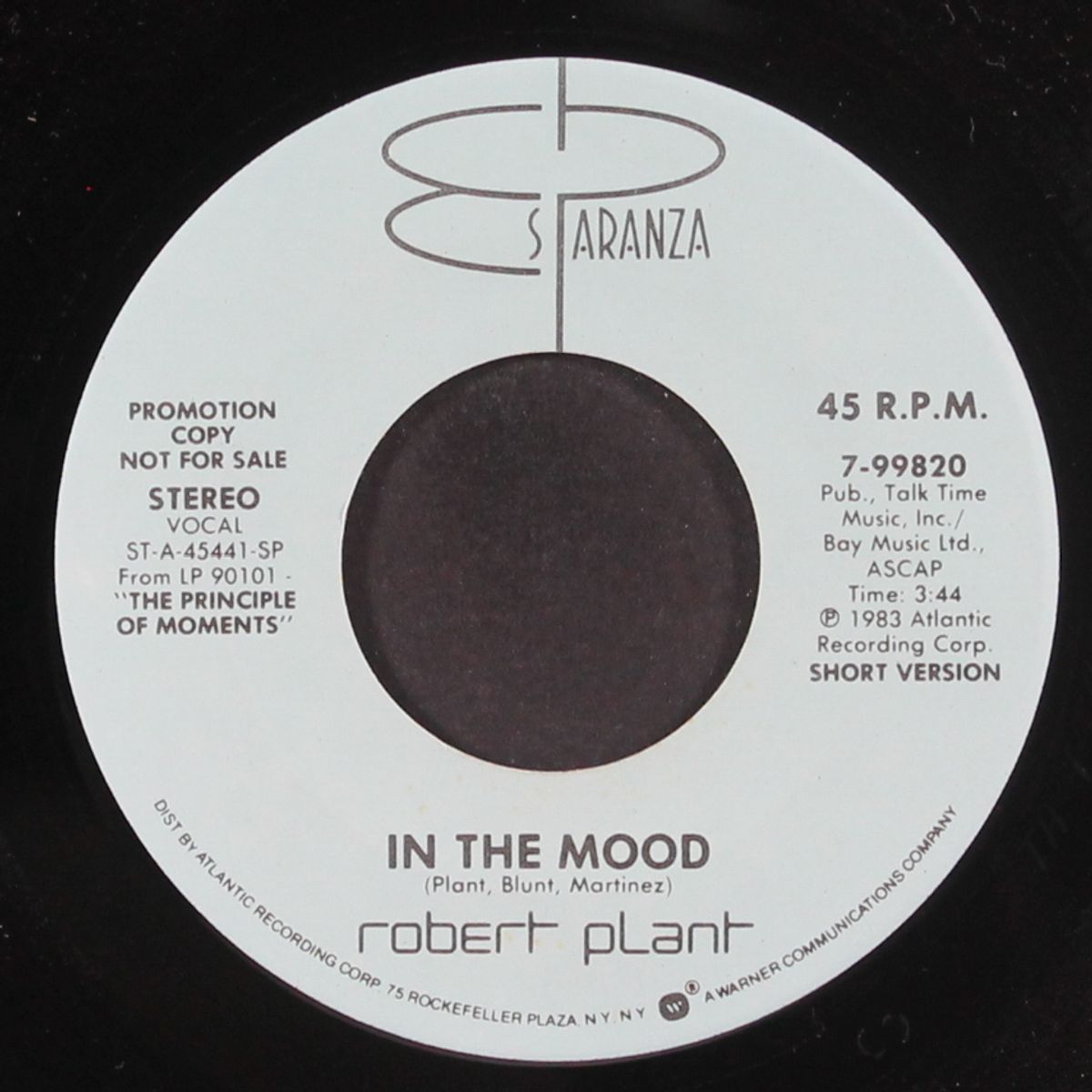 in the mood by ROBERT PLANT