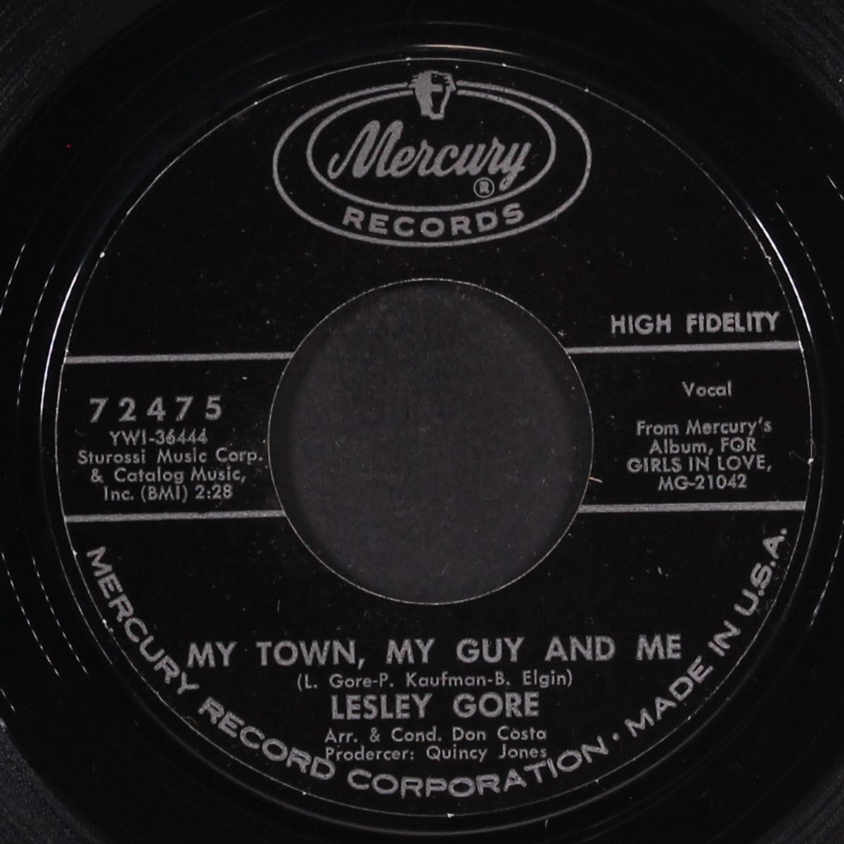 my town my guy and me by LESLEY GORE