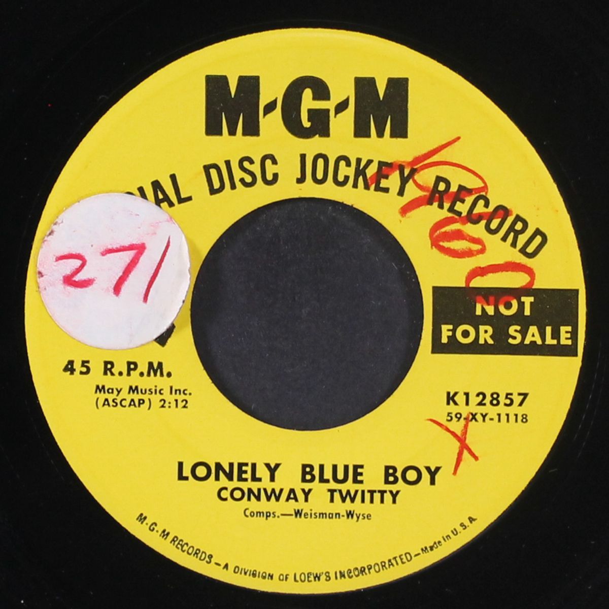lonely blue boy by CONWAY TWITTY