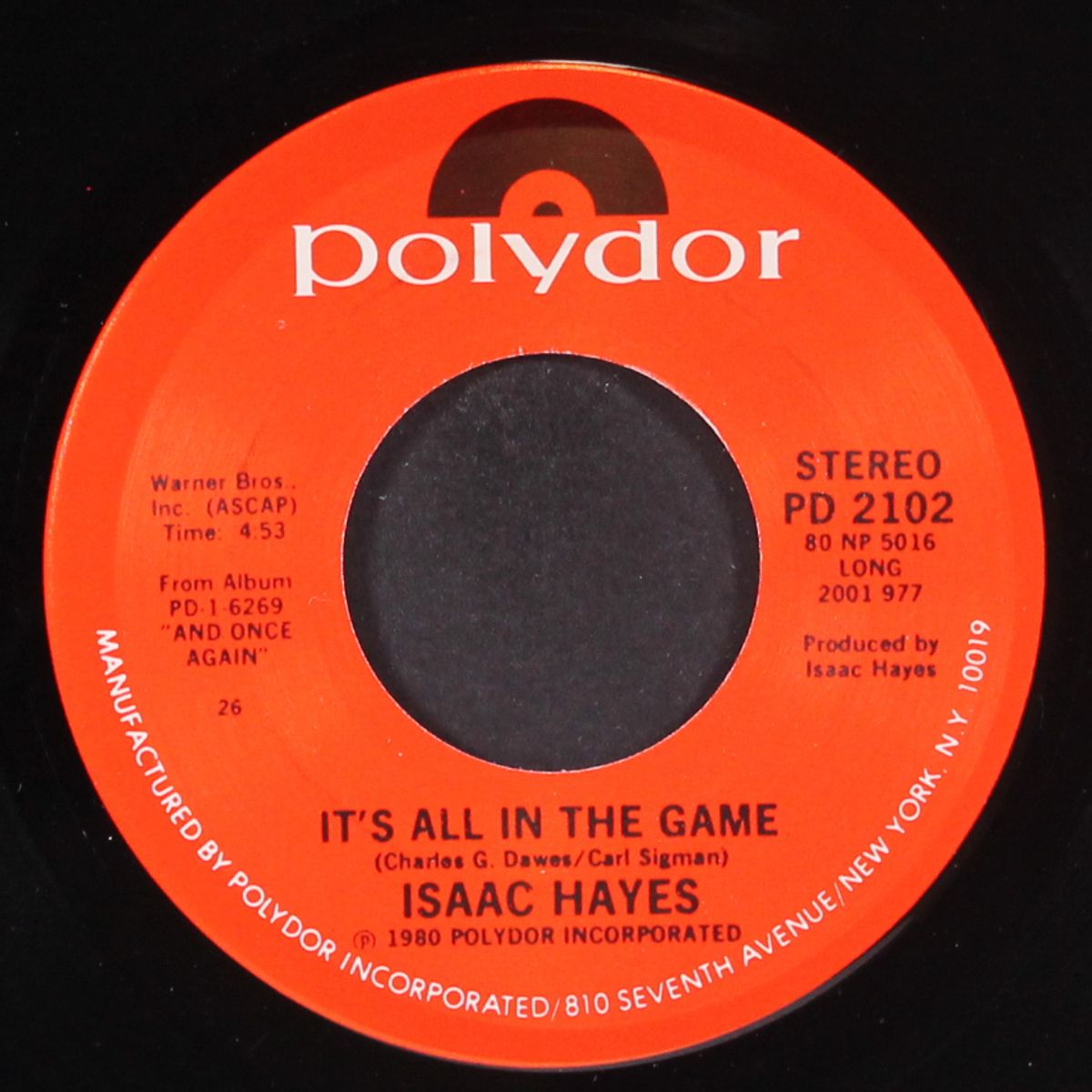 all in the game by ISAAC HAYES