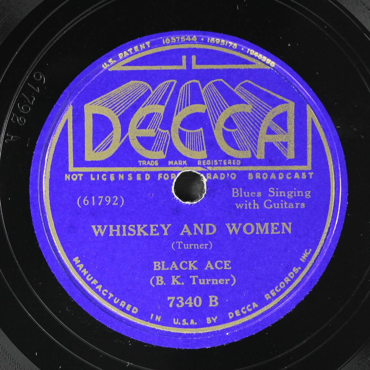 whiskey and women / you gonna need my help some day by BLACK ACE