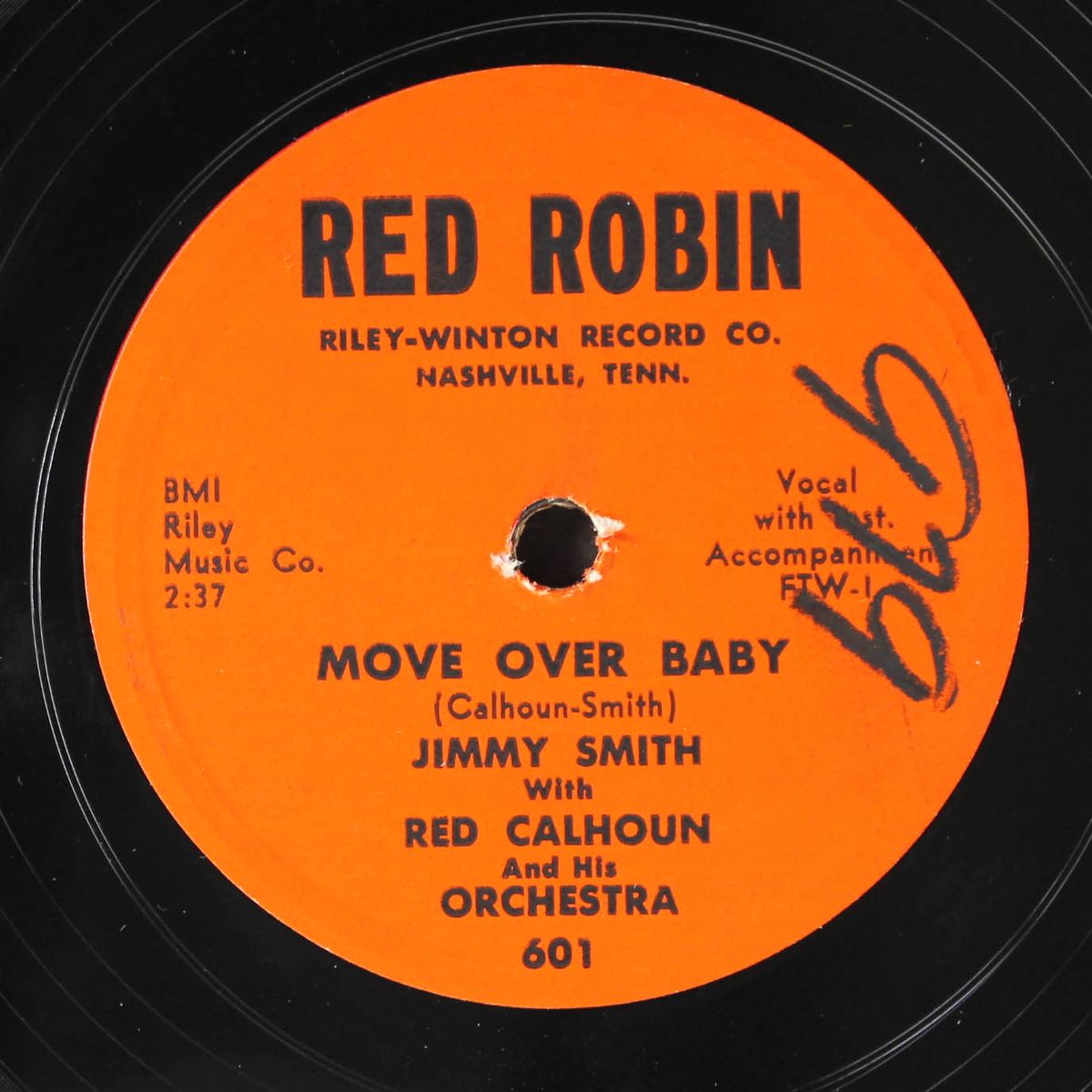 move over baby / my blues and me by RED CALHOUN