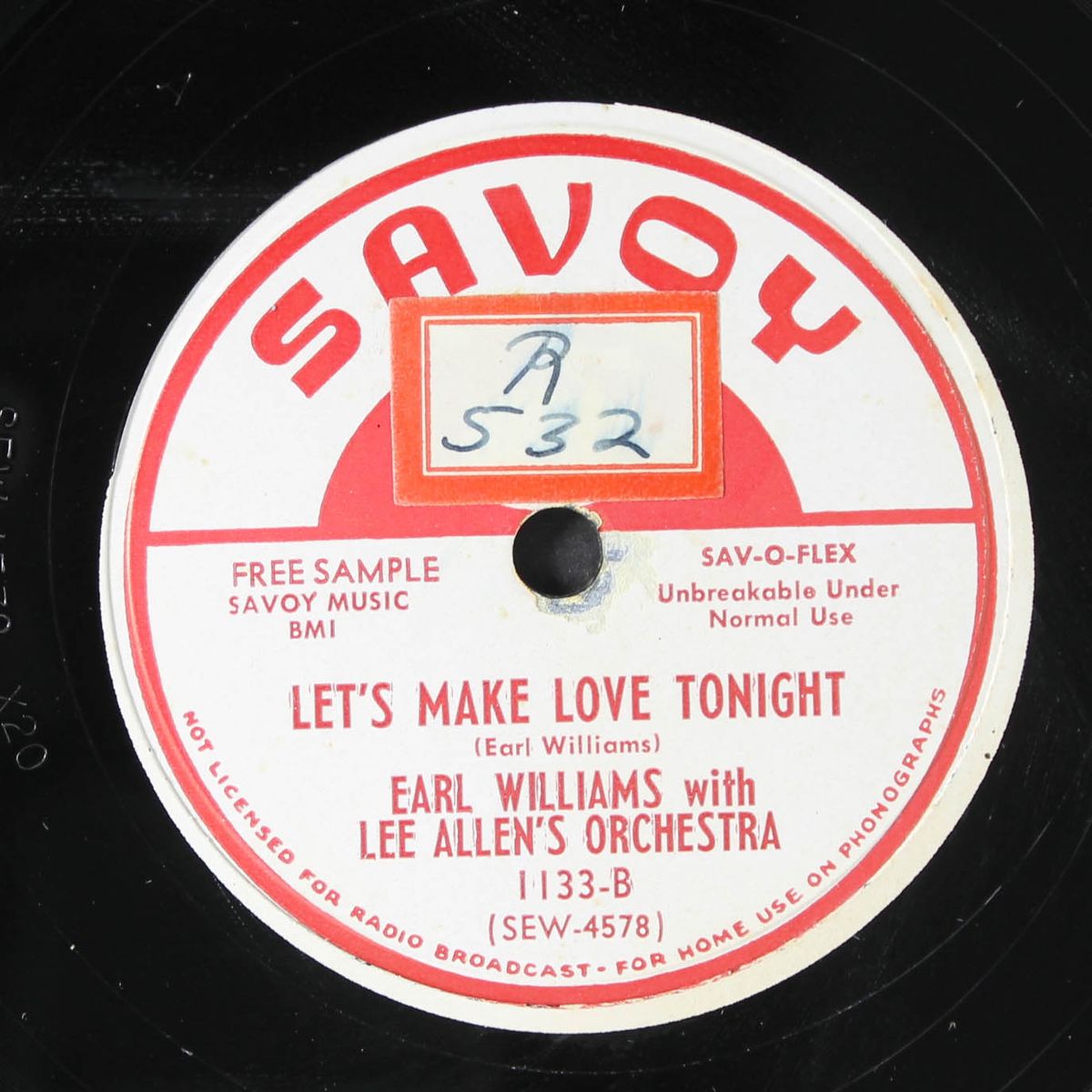 let's make love tonight / i can't go on by EARL WILLIAMS