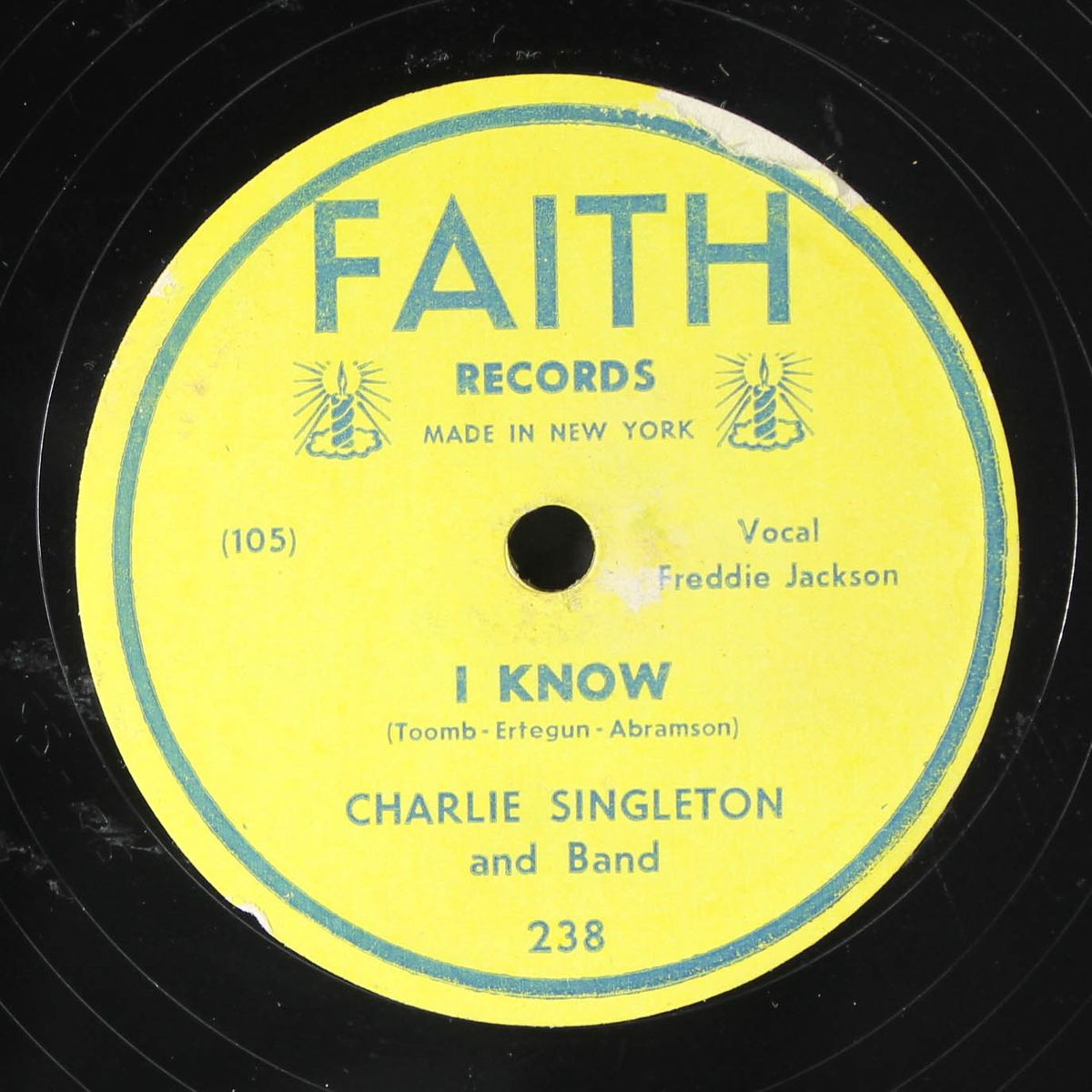 i know / you sure been good to me by CHARLIE SINGLETON