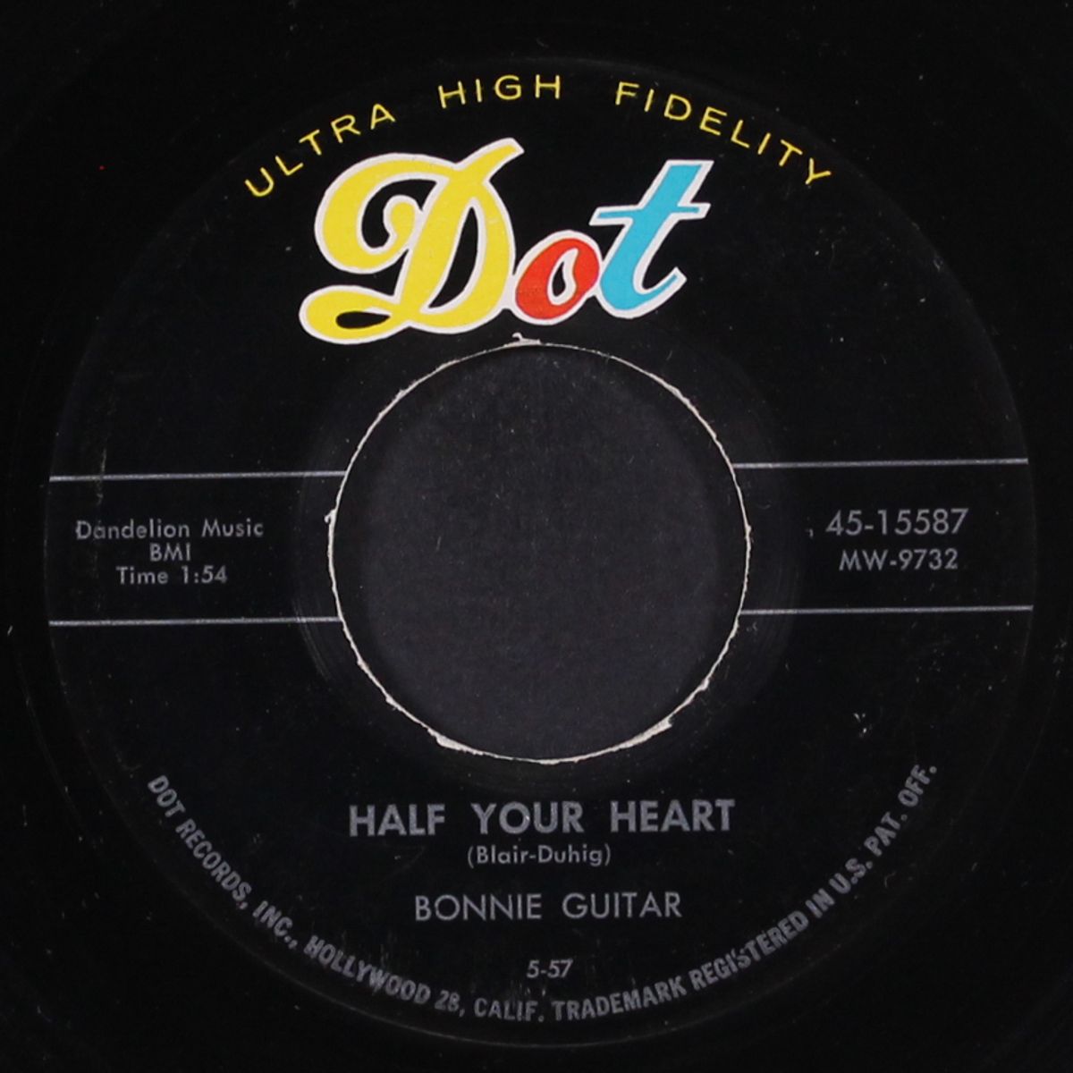 half your heart / if you see my love dancing by BONNIE GUITAR
