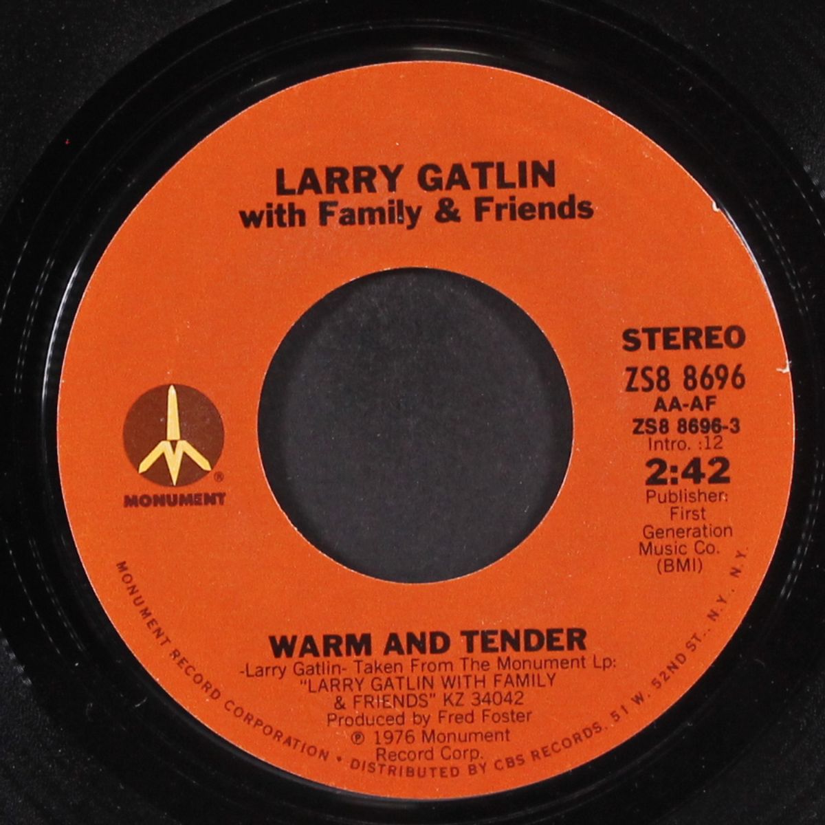 warm and tender / the heart is quicker than the eye by LARRY GATLIN