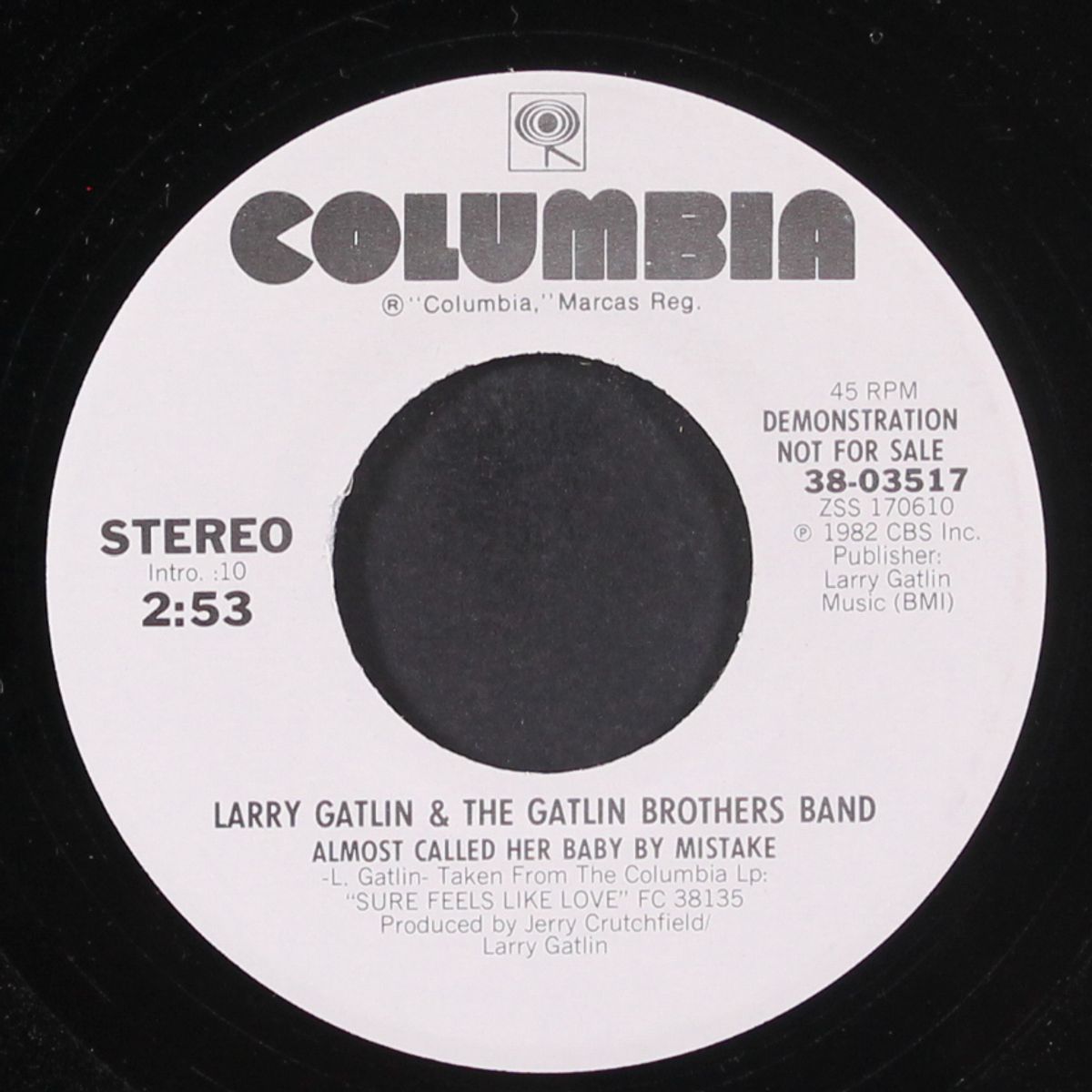 almost called her baby by mistake / same by LARRY GATLIN & GATLIN BROS