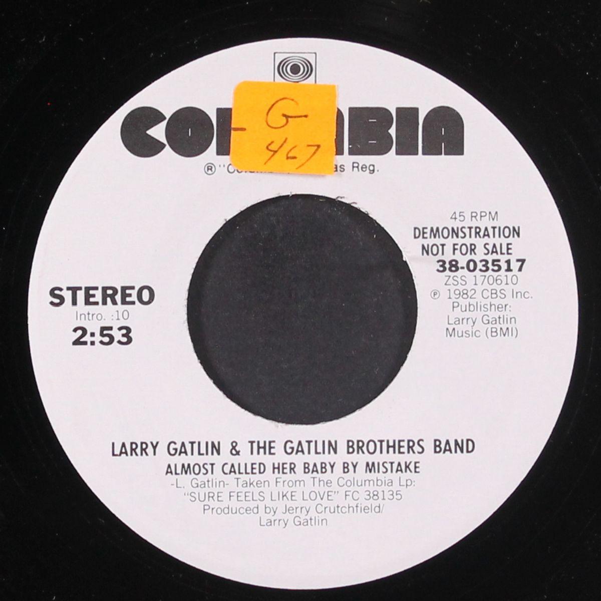 almost called her baby by mistake / same by LARRY GATLIN & GATLIN BROS