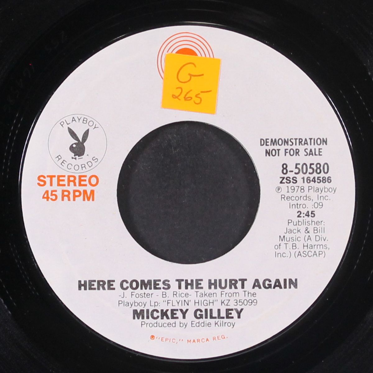 here comes the hurt again / mono by MICKEY GILLEY