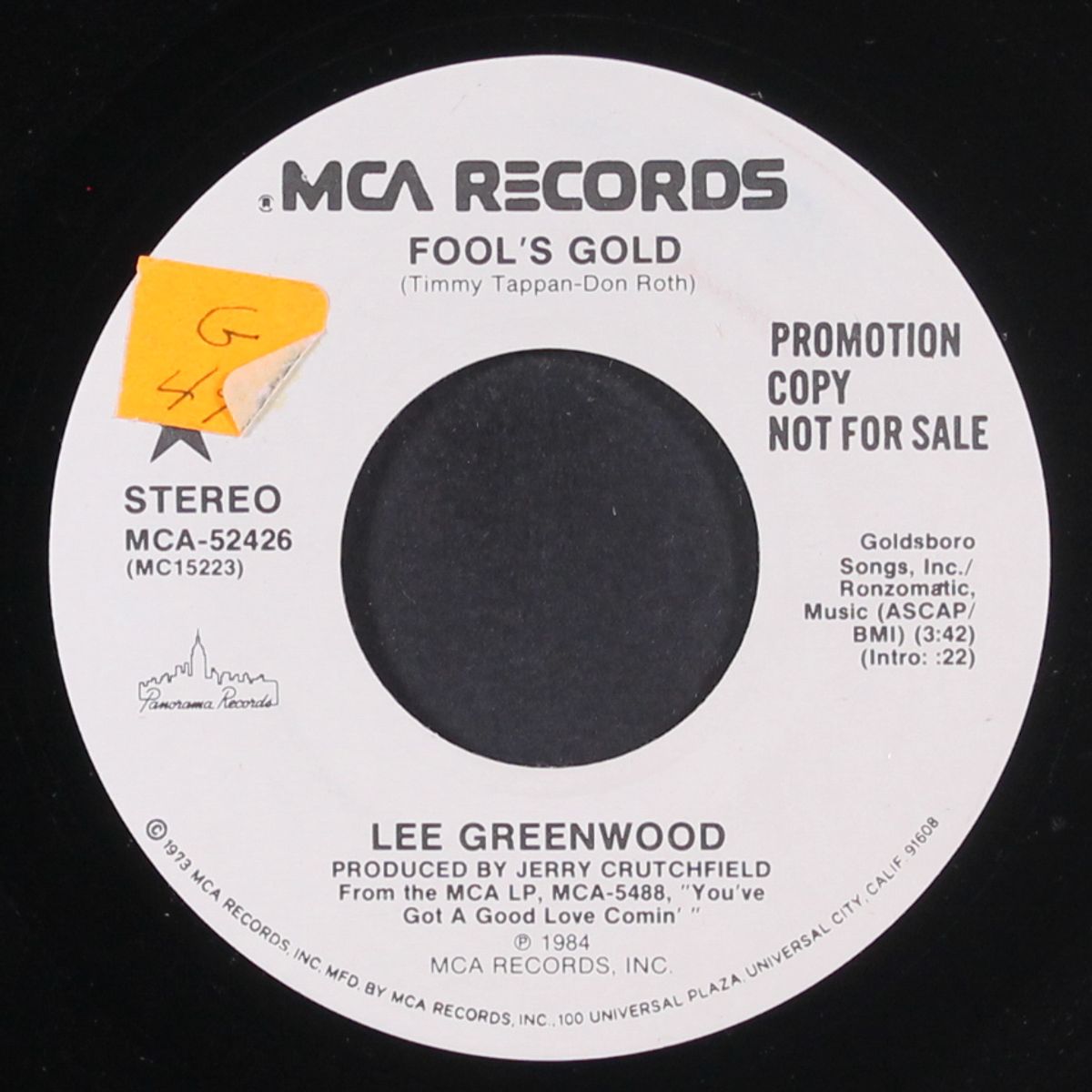 fool's gold / same by LEE GREENWOOD