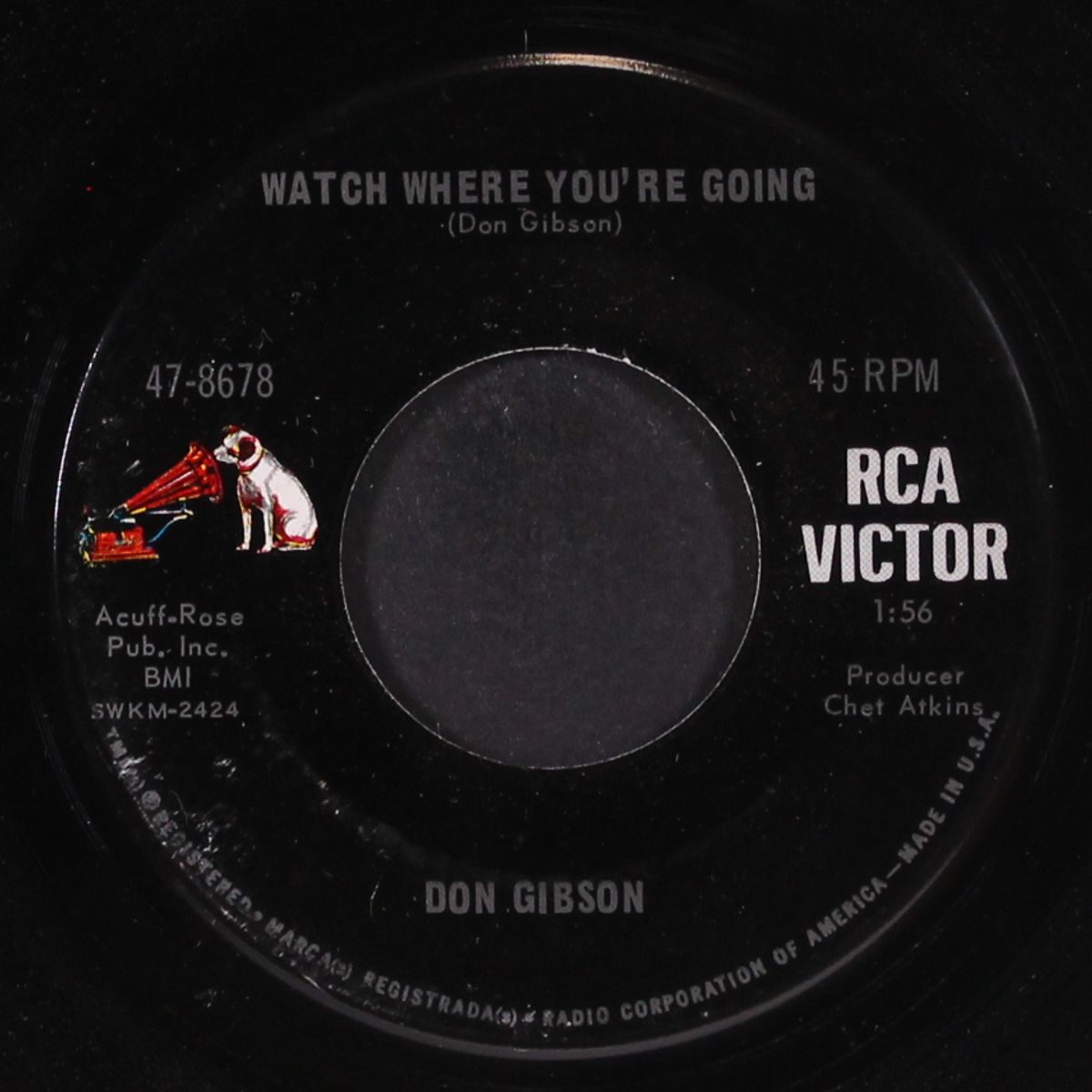 there's a big wheel / watch where you're going by DON GIBSON