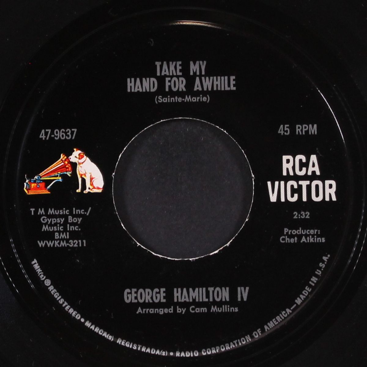 take my hand for awhile by GEORGE HAMILTON IV