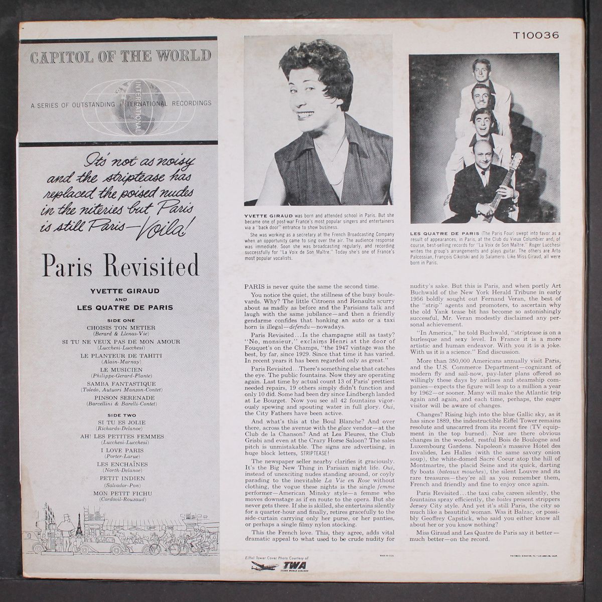 paris revisited by YVETTE GIRAUD & LES QUATRE DE PARIS