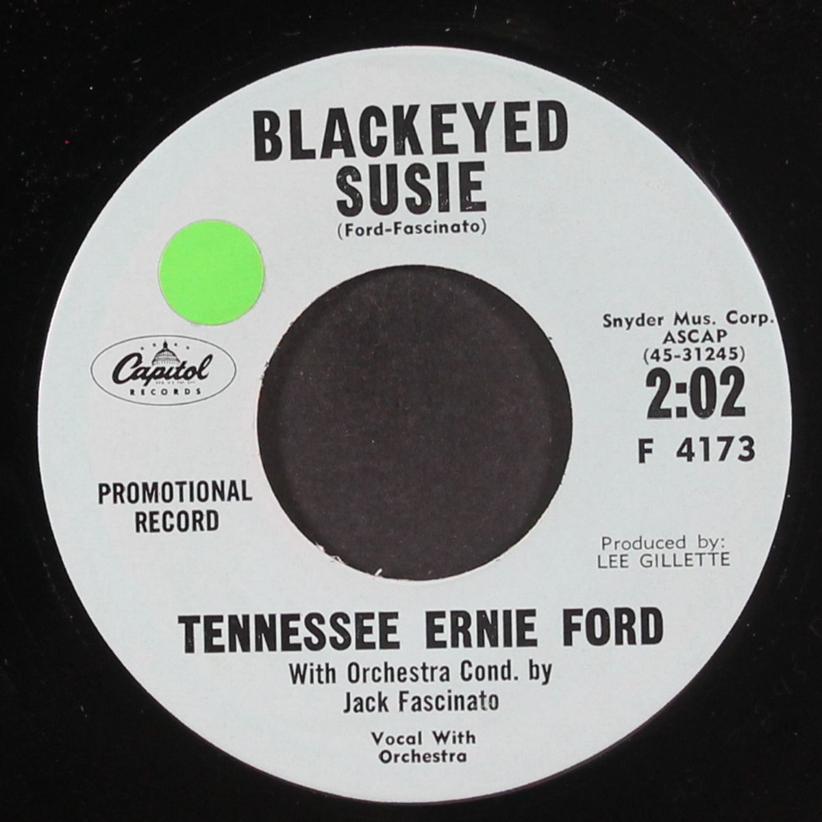 blackeyed susie by TENNESSEE ERNIE FORD