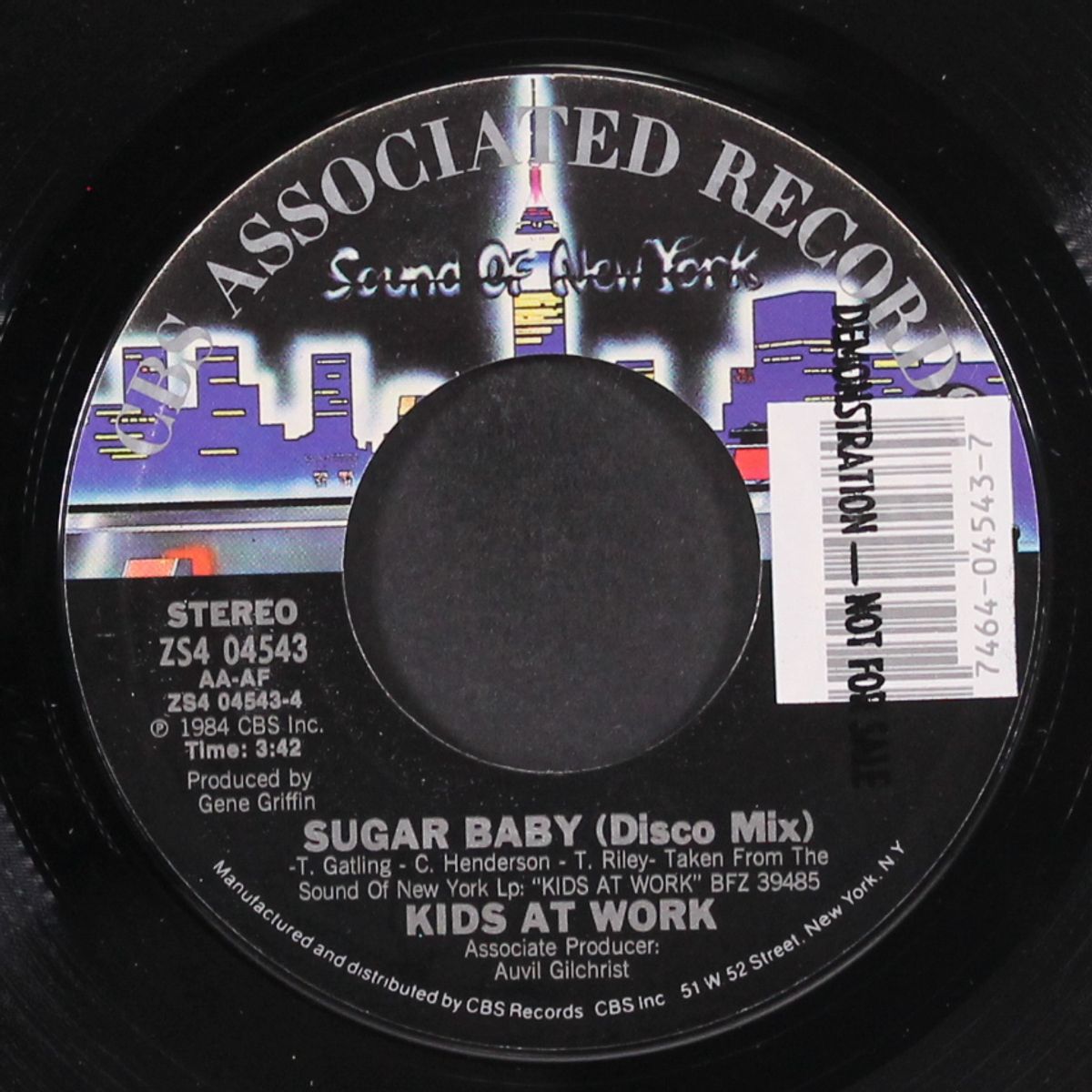 sugar baby / same (disco mix) by KIDS AT WORK