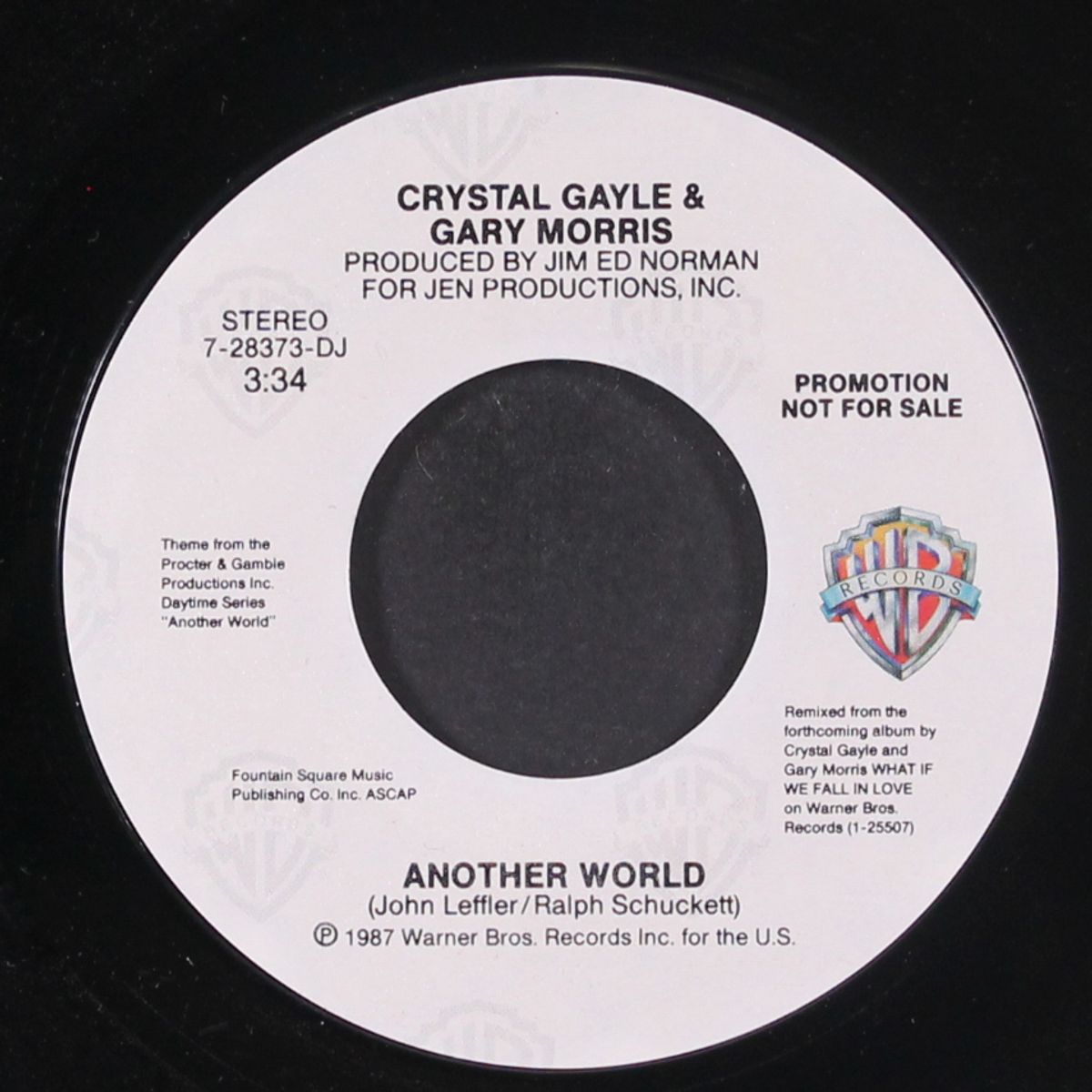 another world / same by CRYSTAL GAYLE & GARY MORRIS