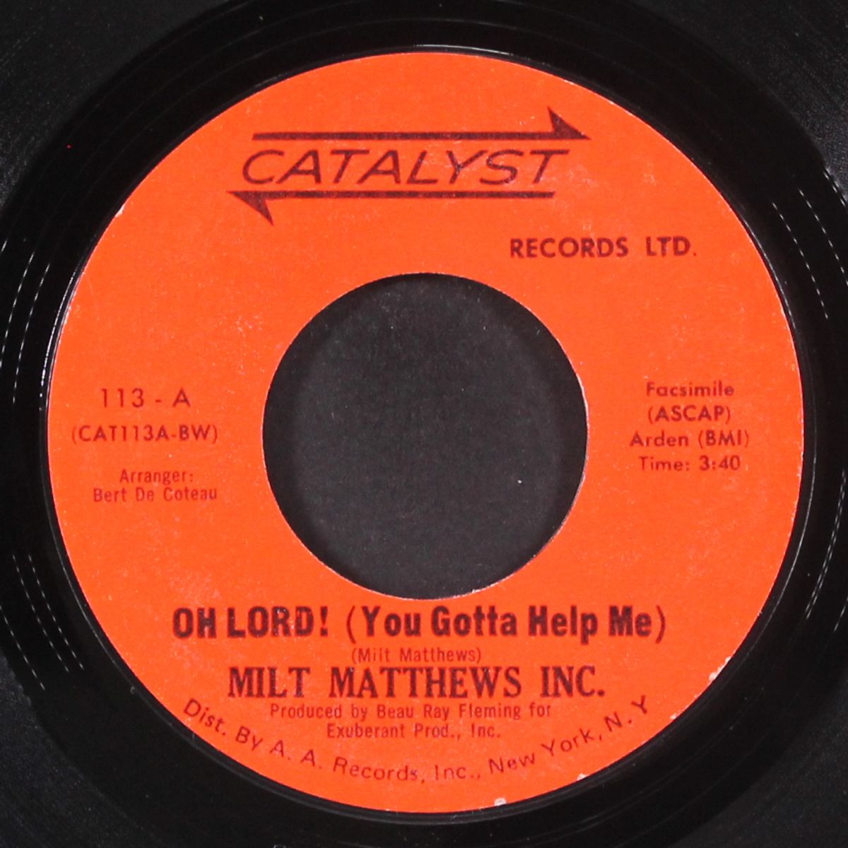 oh lord! / hard day's night by MILT MATTHEWS