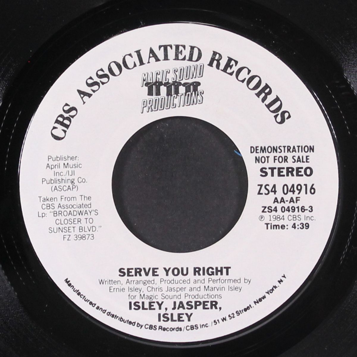 serve you right / same by ISLEY, JASPER, ISLEY
