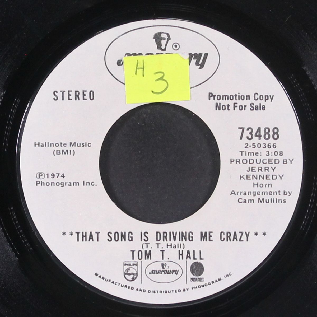 that song is driving me crazy by TOM T. HALL