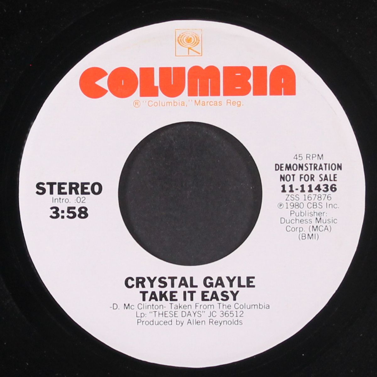 take it easy / same by CRYSTAL GAYLE