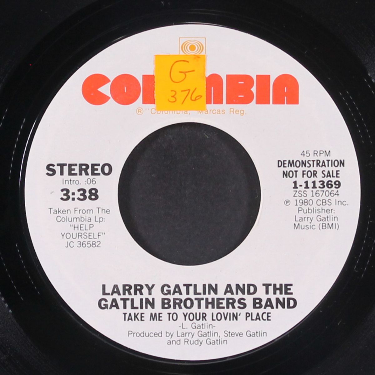 take me to your lovin' place / same by LARRY GATLIN & GATLIN BROTHERS