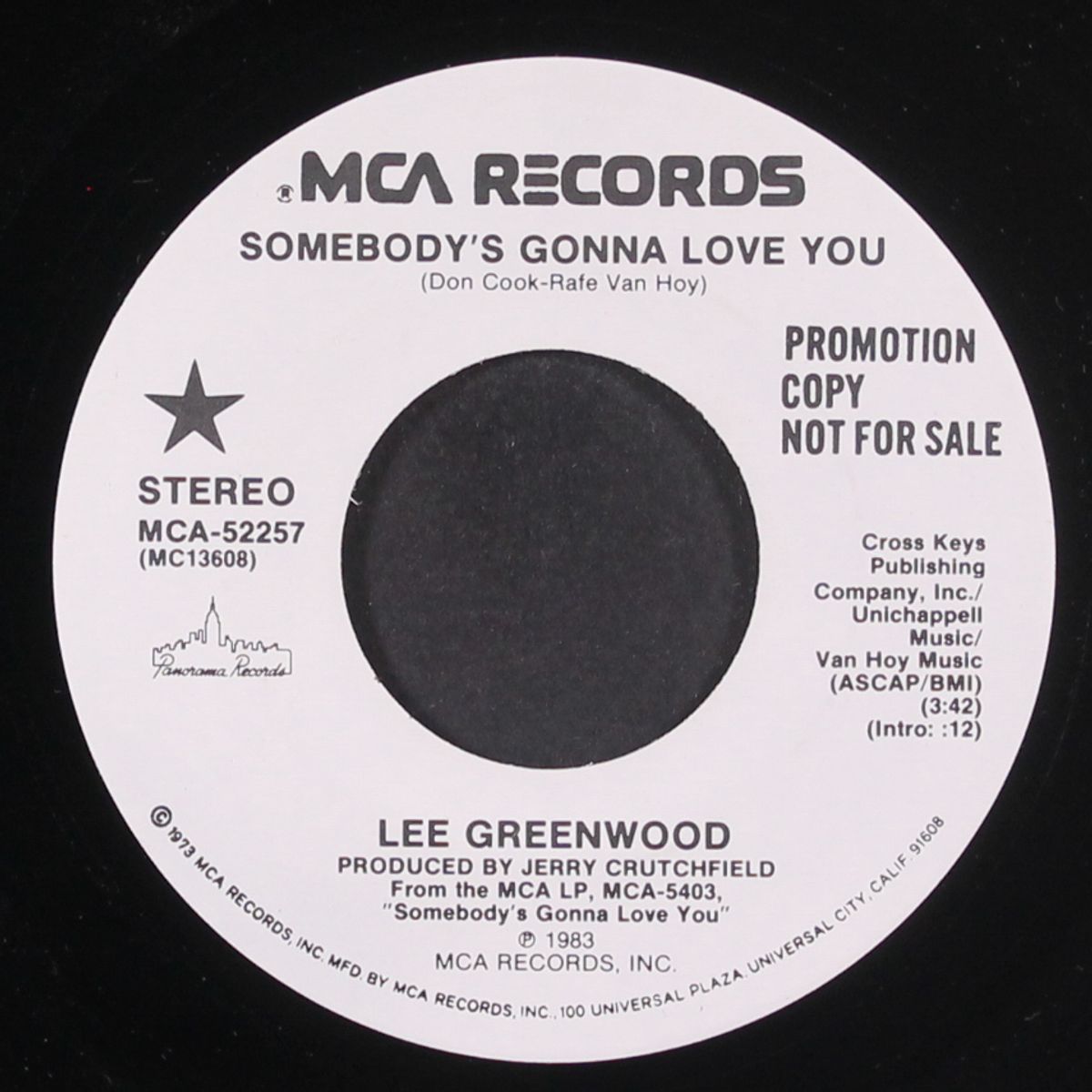 somebody's gonna love you / same by LEE GREENWOOD