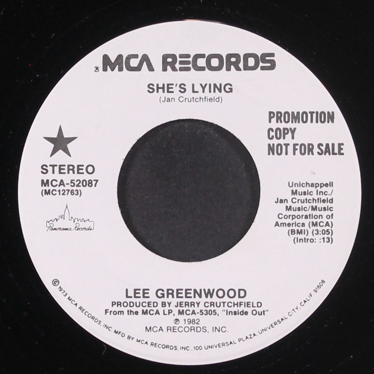she's lying / same by LEE GREENWOOD