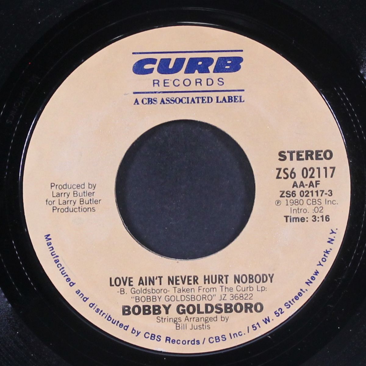 love ain't never hurt nobody / wings of an eagle by BOBBY GOLDSBORO