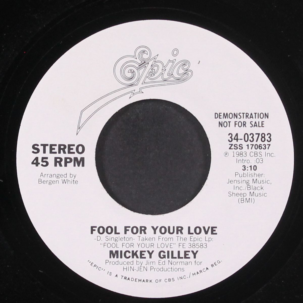fool for your love / same by MICKEY GILLEY