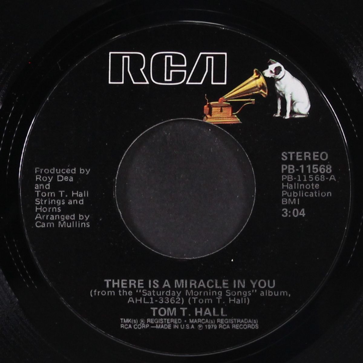 there is a miracle in you / the saturday morning song by TOM T. HALL