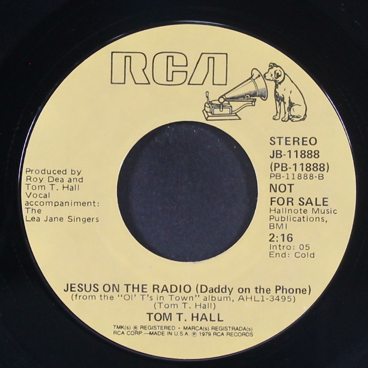 jesus on the radio (daddy on the phone0 by TOM T. HALL