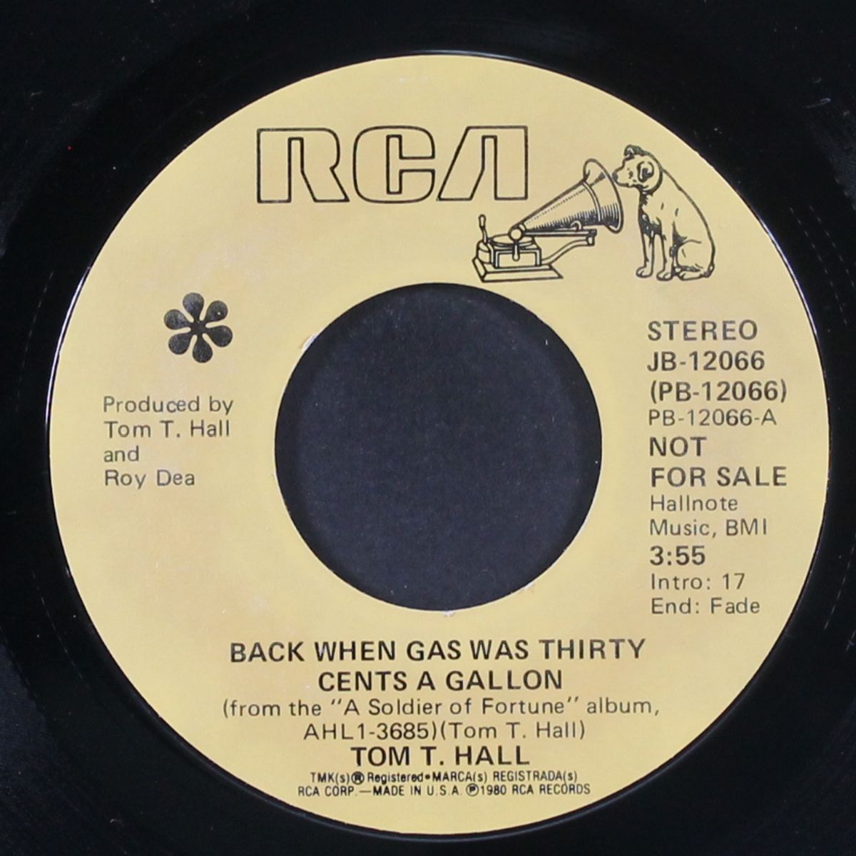back when gas was thirty cents a gallon by TOM T. HALL