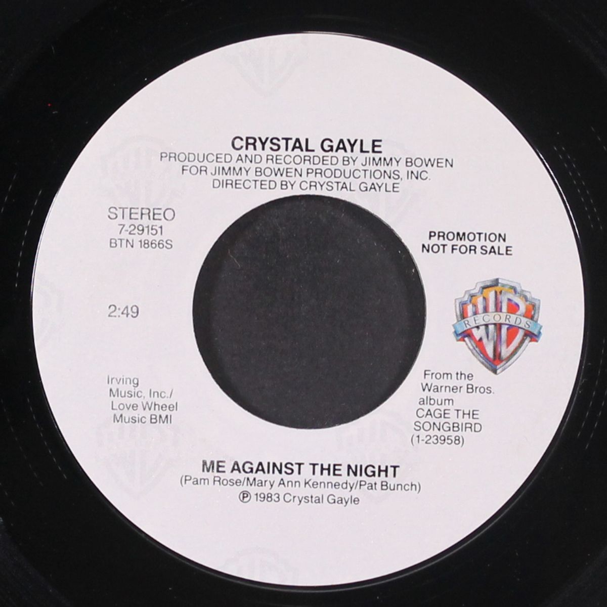 me against the night / same by CRYSTAL GAYLE