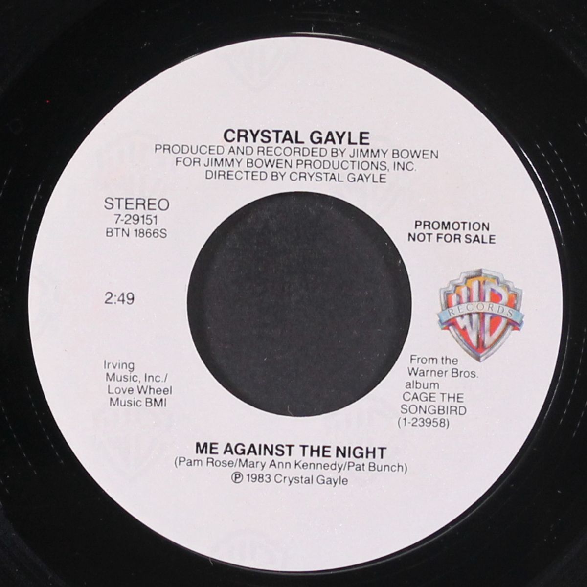 me against the night / same by CRYSTAL GAYLE